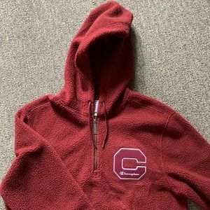 Burgundy champion Sherpa hoodie